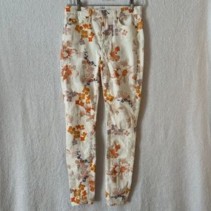 7 for All Mankind Skinny Floral Jeans - Size 26